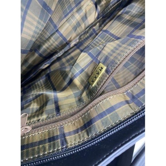 Maxx New York Tote Black Nylon Fabric Shoulder Bag - Picture 12 of 12